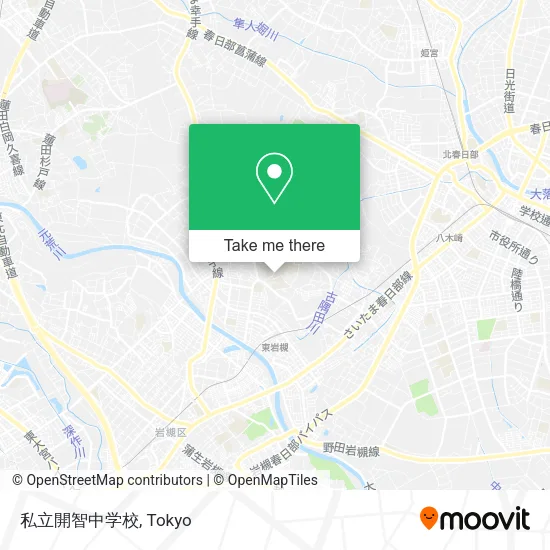 私立開智中学校 map