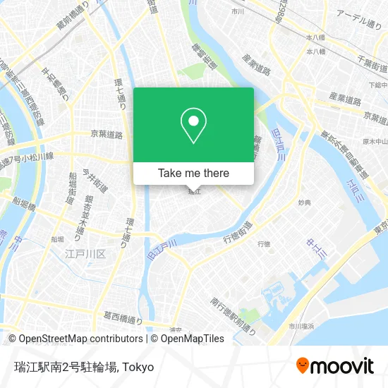 瑞江駅南2号駐輪場 map