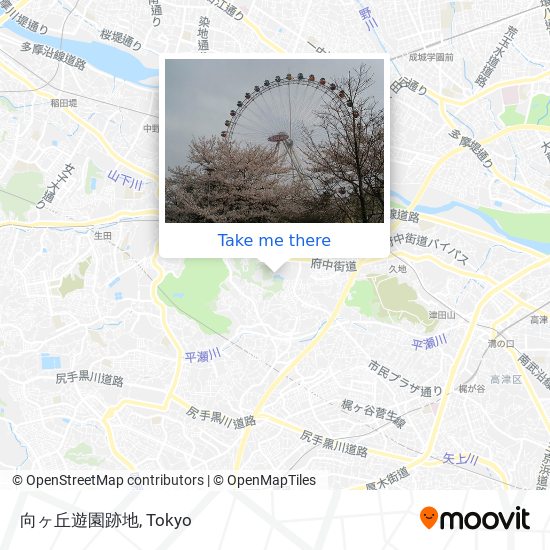 向ヶ丘遊園跡地 map