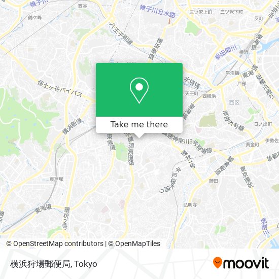 横浜狩場郵便局 map