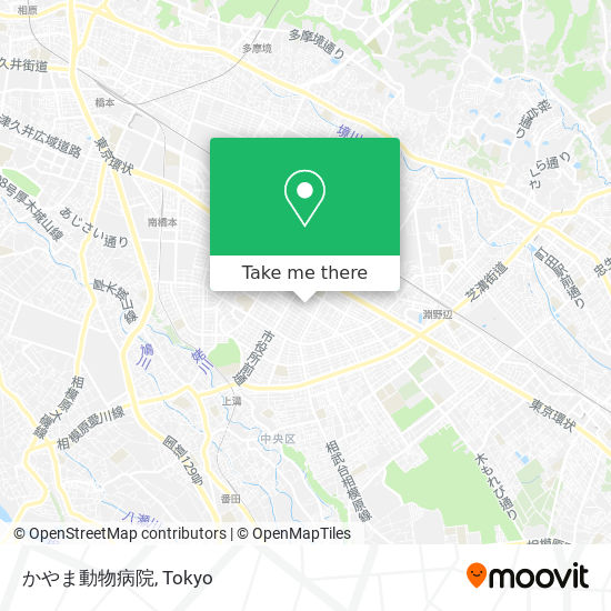 지하철 또는 버스 으로 Tokyo 에서 かやま動物病院 으로 가는법