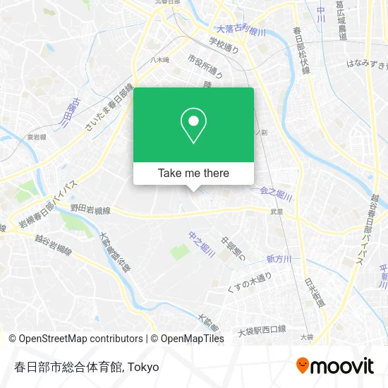 春日部市総合体育館 map