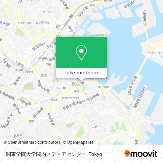 Kanto Gakuin University Kannai Media Center map