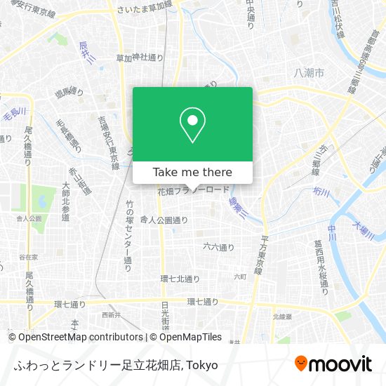 How To Get To ふわっとランドリー足立花畑店 In 足立区 By Bus Or Metro