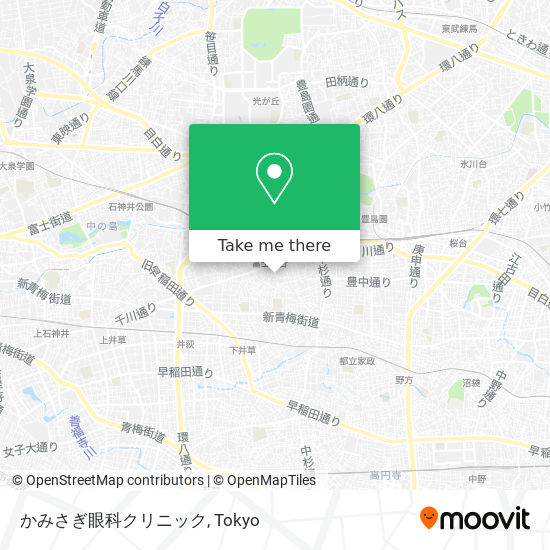 かみさぎ眼科クリニック map