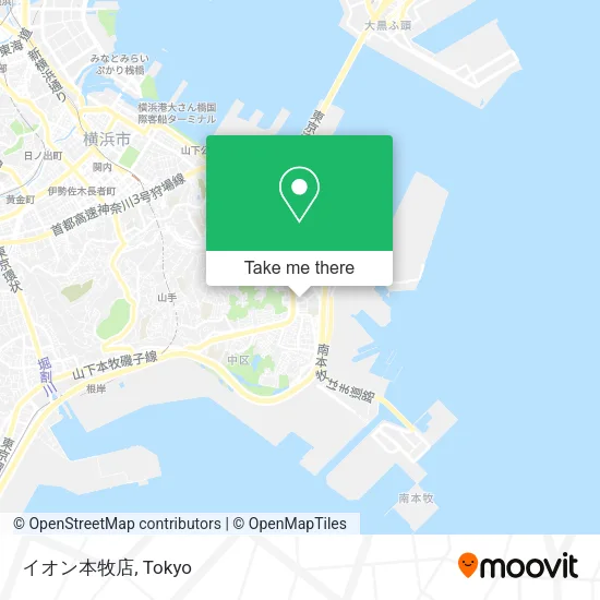 イオン本牧店 map
