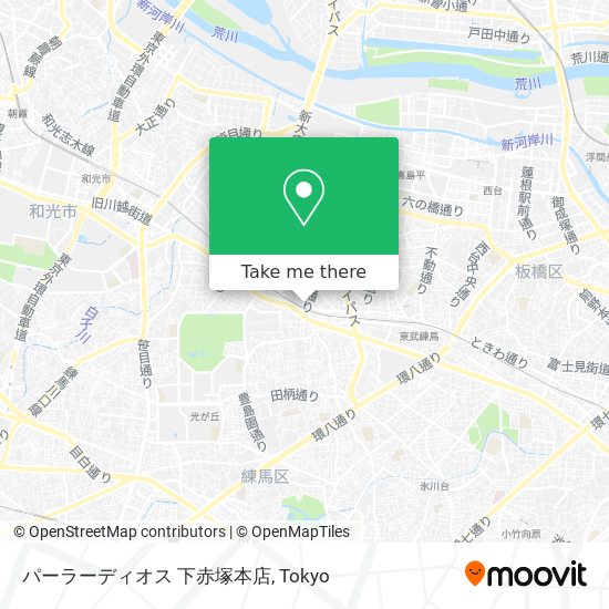 パーラーディオス 下赤塚本店 map