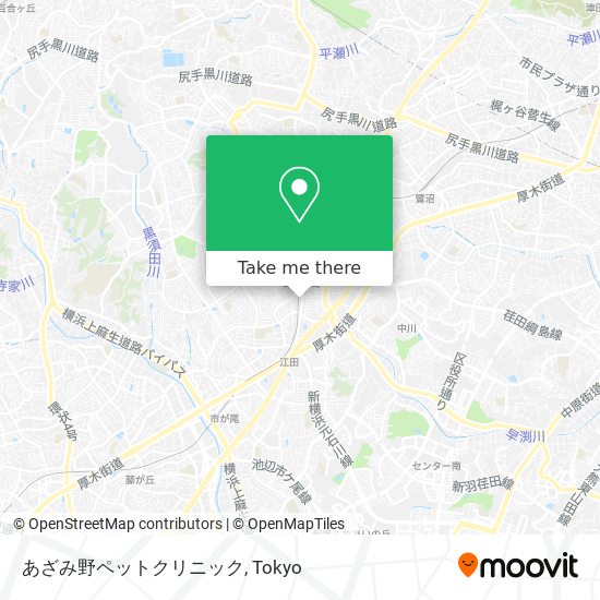 あざみ野ペットクリニック map