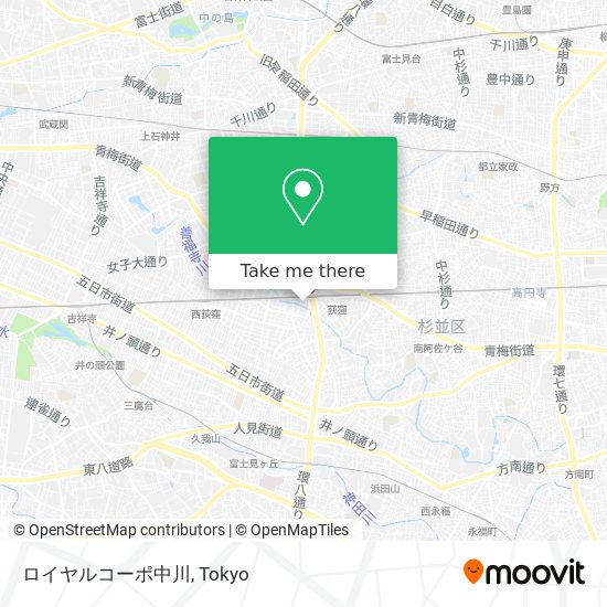 ロイヤルコーポ中川 map