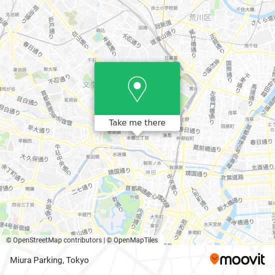 Miura Parking map