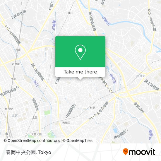 春岡中央公園 map