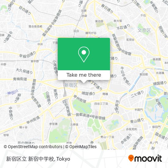 新宿区立 新宿中学校 map