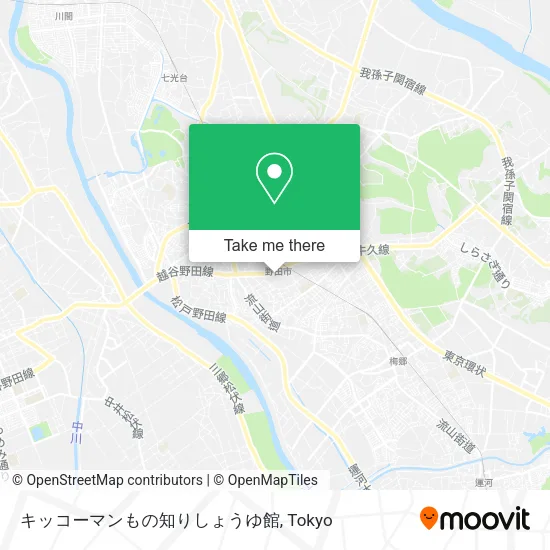 キッコーマンもの知りしょうゆ館 map