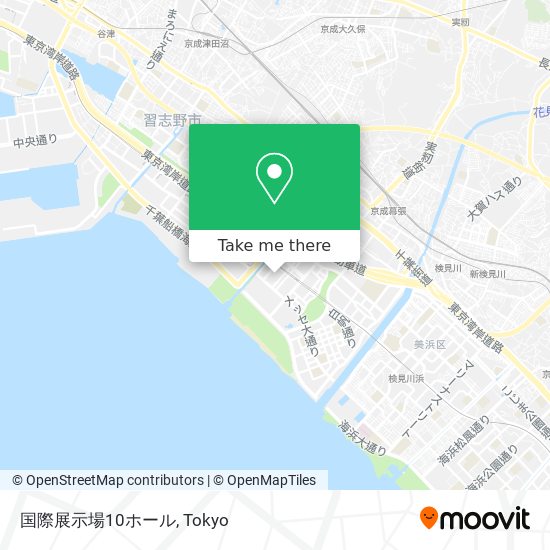 国際展示場10ホール map