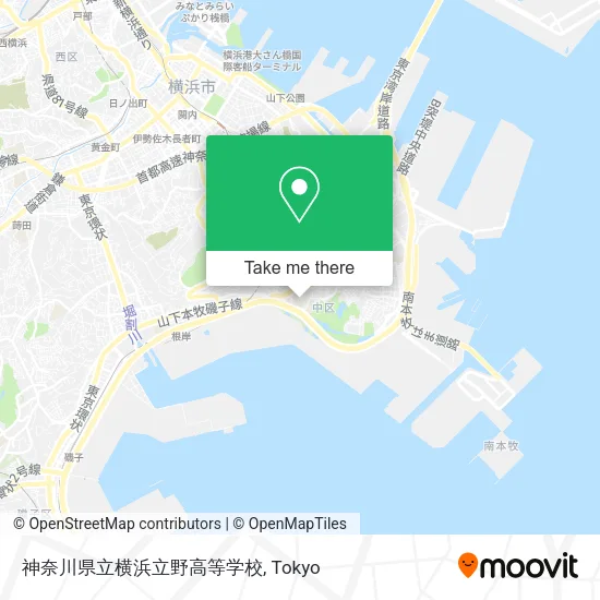 Kanagawa Prefectural Yokohama Tateno High School map