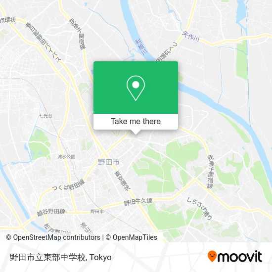 野田市立東部中学校 map