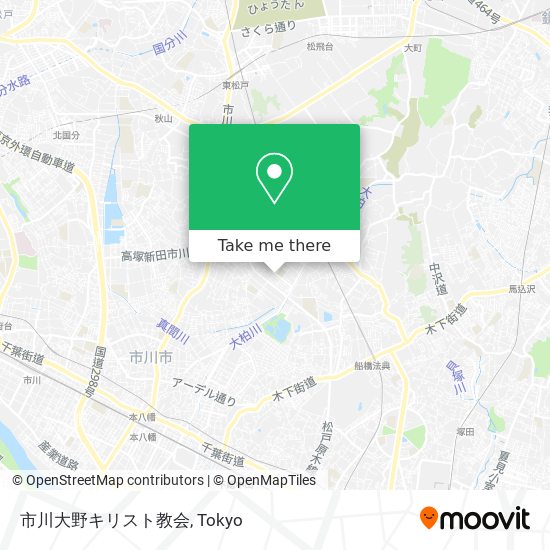 市川大野キリスト教会 map