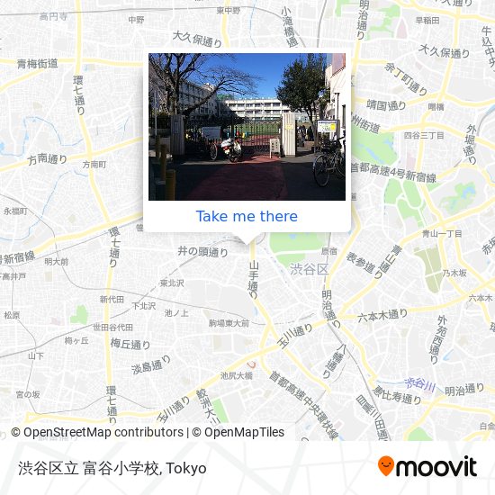 渋谷区立 富谷小学校 map