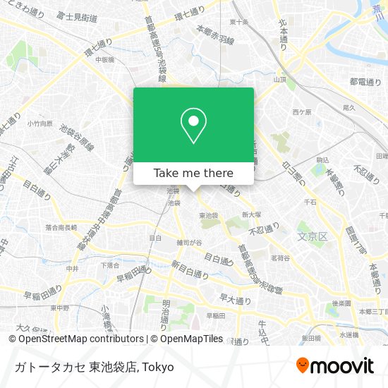 ガトータカセ 東池袋店 map