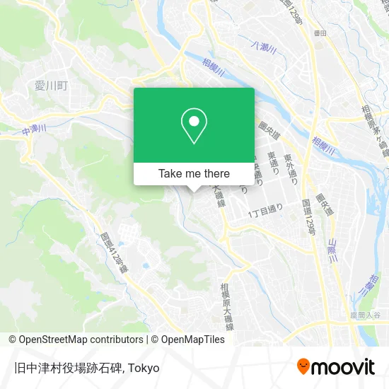 旧中津村役場跡石碑 map