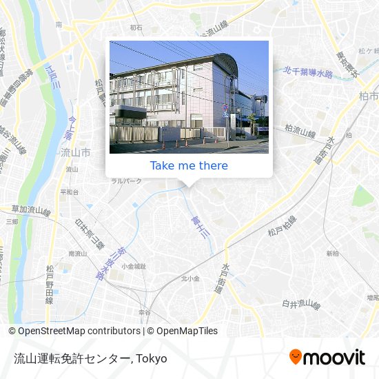 流山運転免許センター map