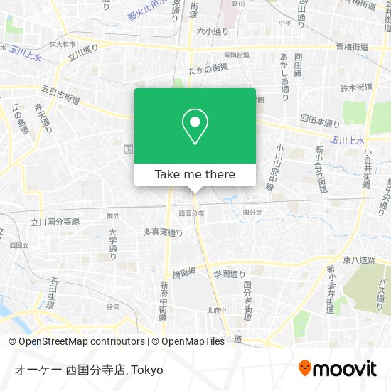 オーケー 西国分寺店 map