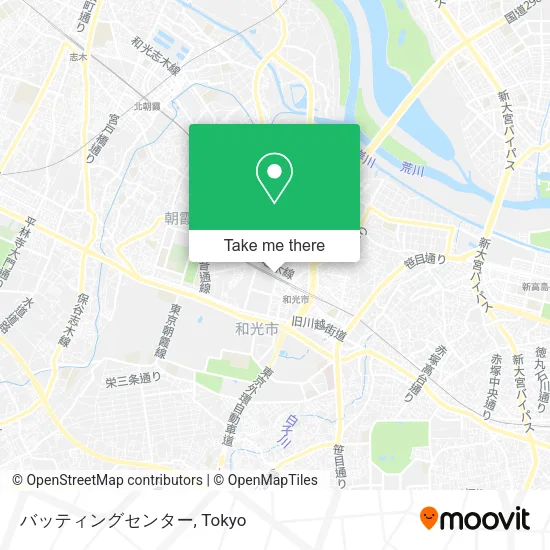 バッティングセンター map