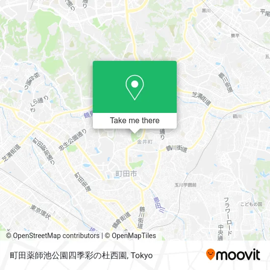 町田薬師池公園四季彩の杜西園 map