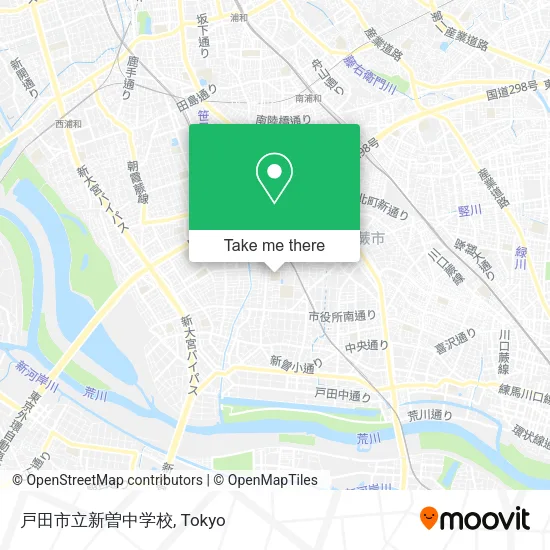 戸田市立新曽中学校 map