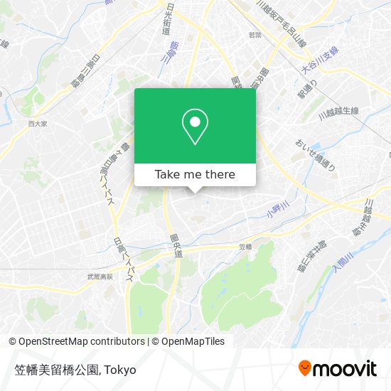 笠幡美留橋公園 map