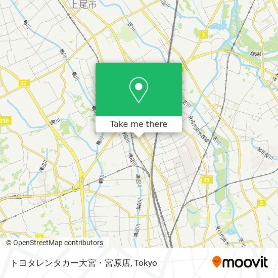How to get to トヨタレンタカー大宮・宮原店 in さいたま市 by Metro 