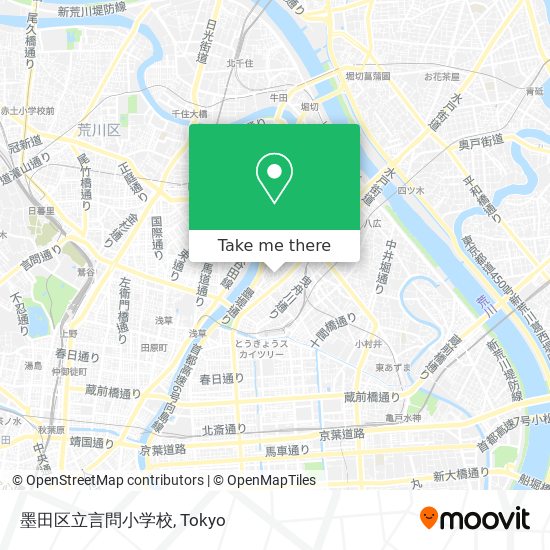 墨田区立言問小学校 map