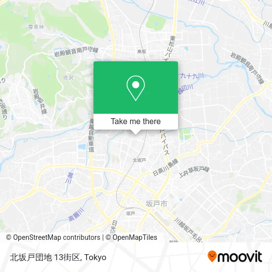 北坂戸団地 13街区 map