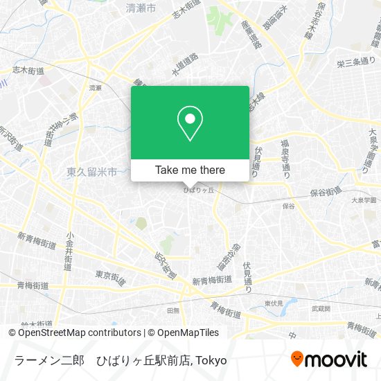 ラーメン二郎　ひばりヶ丘駅前店 map