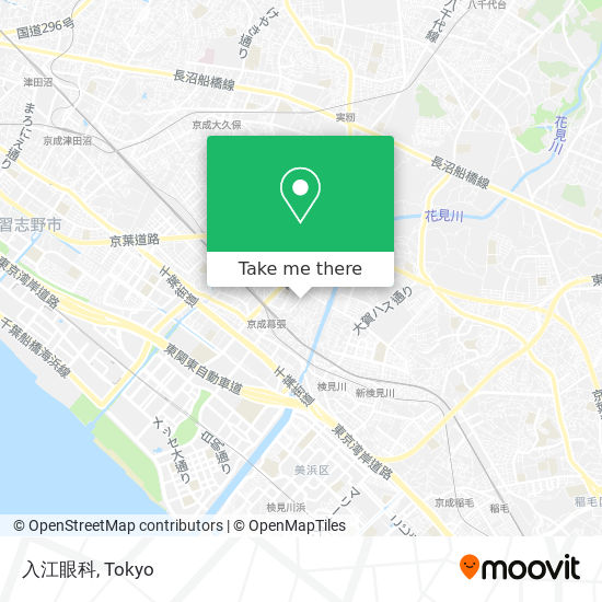 入江眼科 map