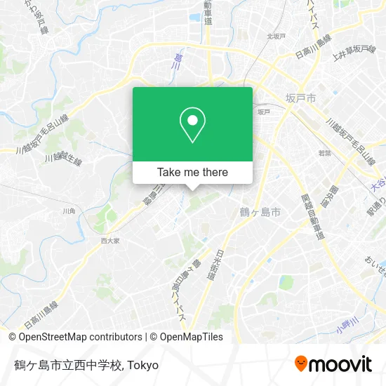 鶴ケ島市立西中学校 map