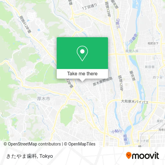 きたやま歯科 map