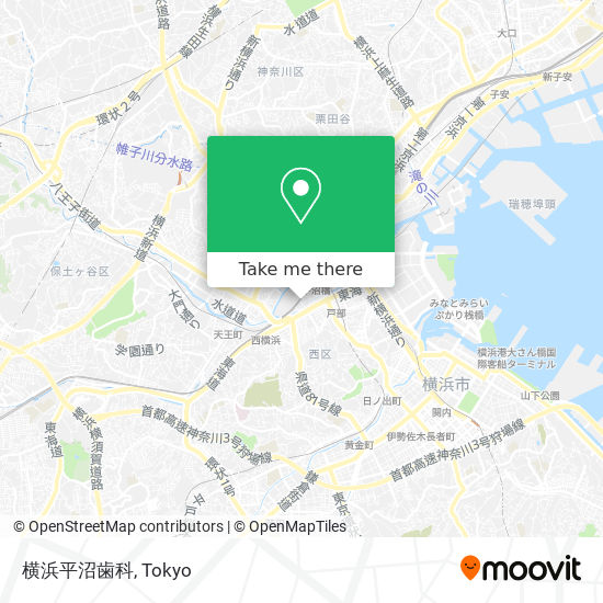 横浜平沼歯科 map