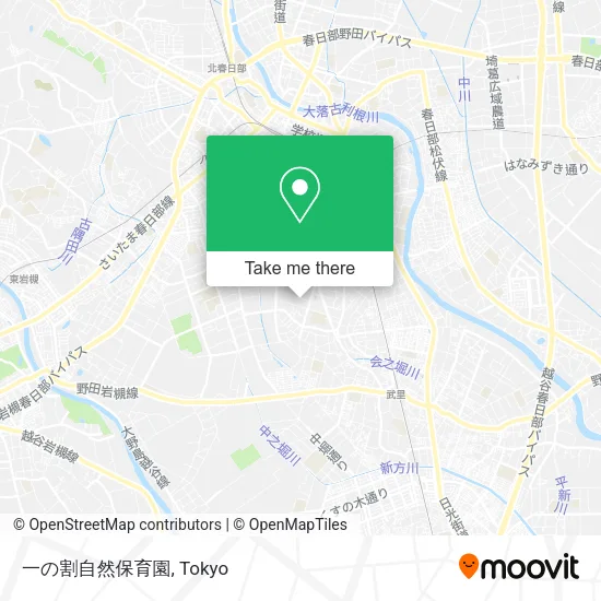 一の割自然保育園 map