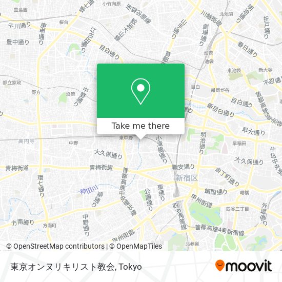 東京オンヌリキリスト教会 map