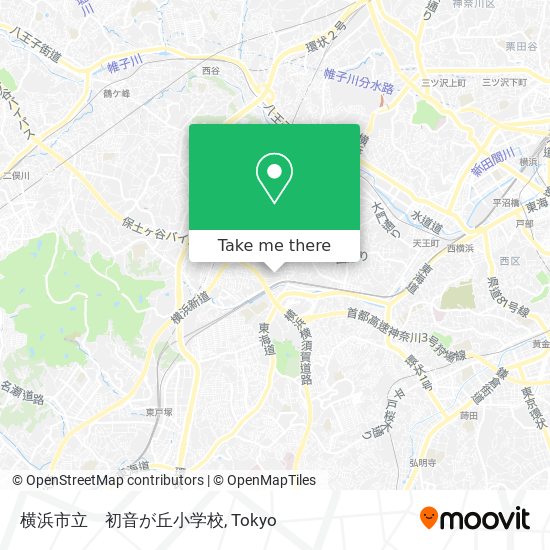 横浜市立　初音が丘小学校 map