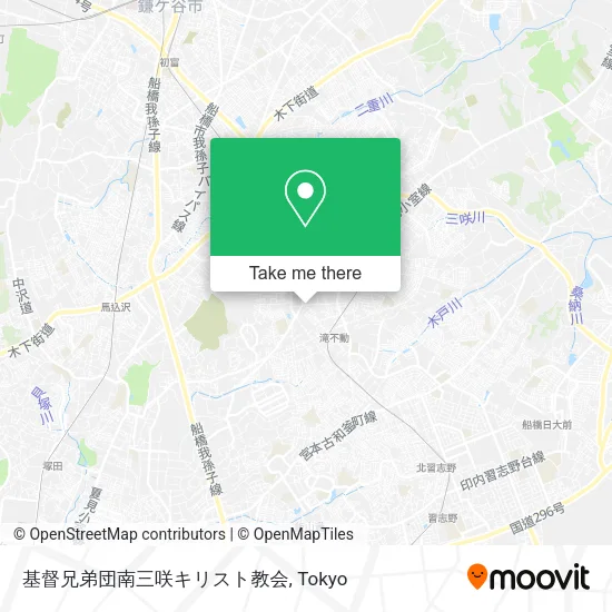基督兄弟団南三咲キリスト教会 map