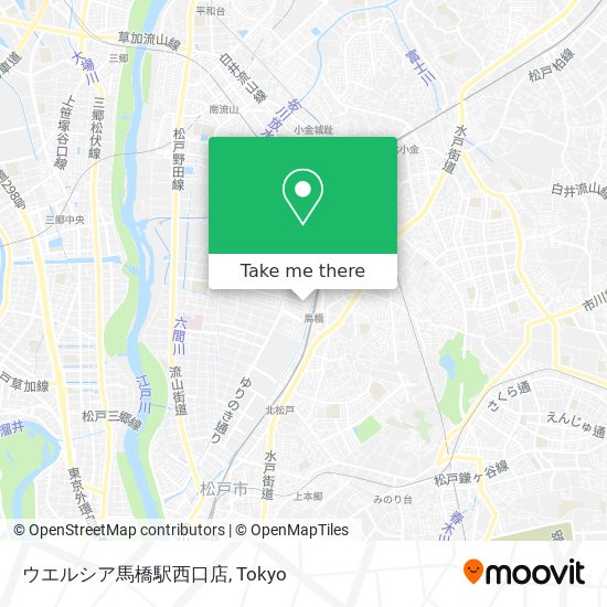 ウエルシア馬橋駅西口店 map