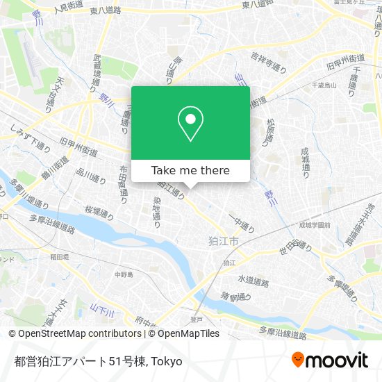 都営狛江アパート51号棟 map