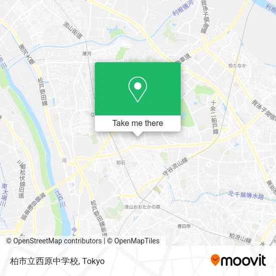 柏市立西原中学校 map
