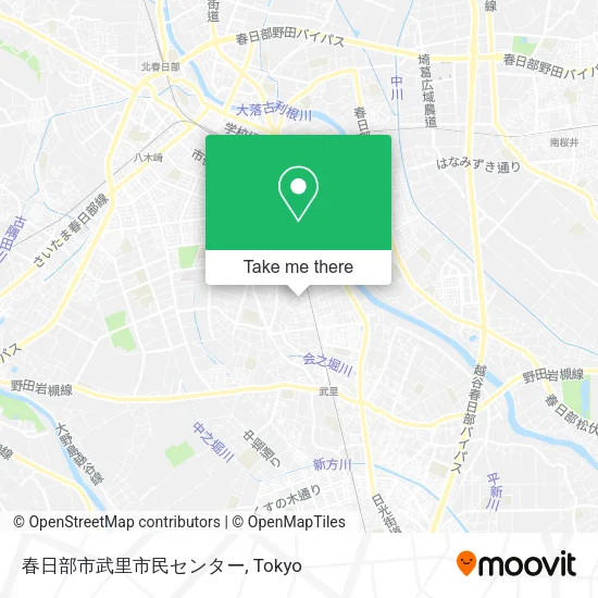 春日部市武里市民センター map
