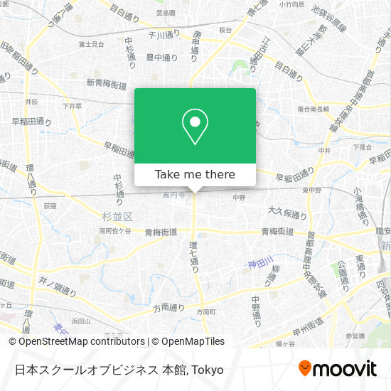 日本スクールオブビジネス 本館 map