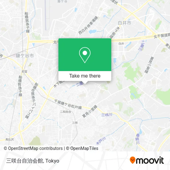三咲台自治会館 map