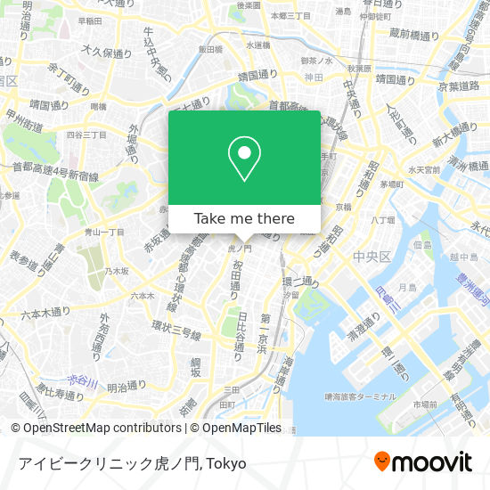 アイビークリニック虎ノ門 map