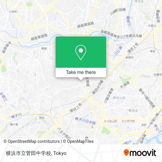 横浜市立菅田中学校 map